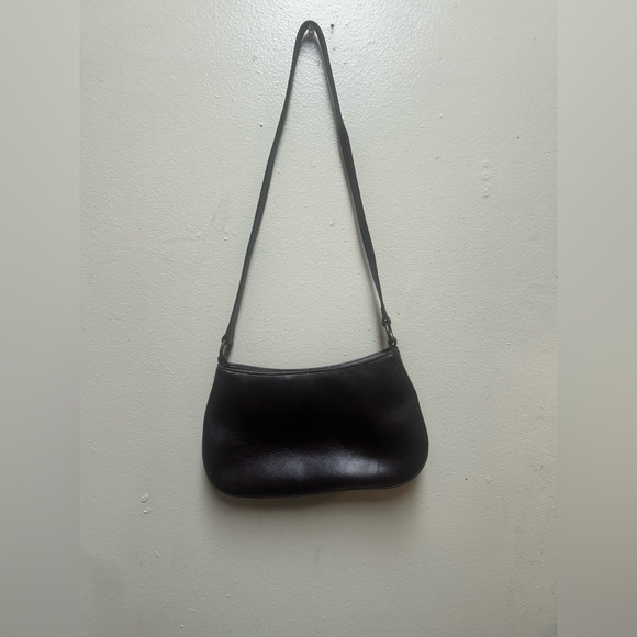 VTG Express Small Leather Hobo Shoulder Purse Embellishment Dark Brown Western - Picture 6 of 6